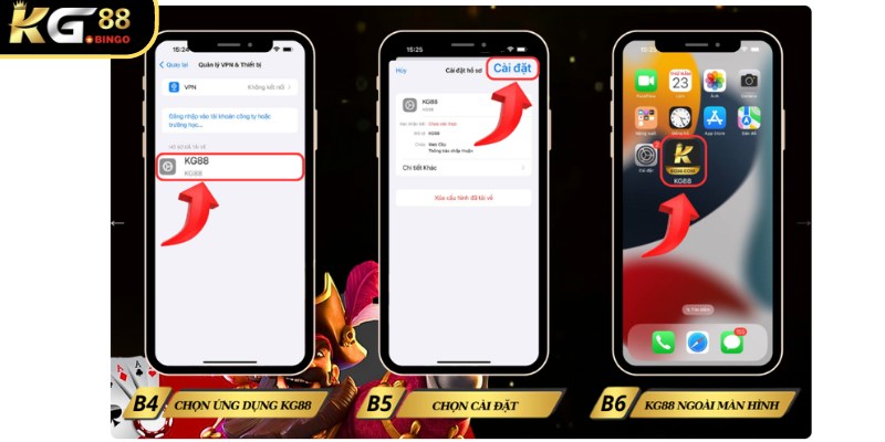 Các bước tải app KG88 chuẩn